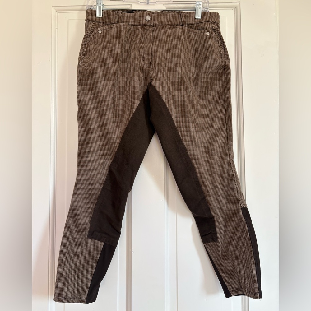 NWOT Ariat Heritage Women's Breeches Brown Tweed Full Suede Seat  Stretch 30R